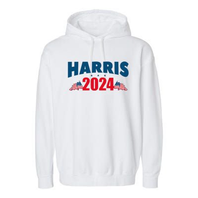 Harris 2024 Election Garment-Dyed Fleece Hoodie