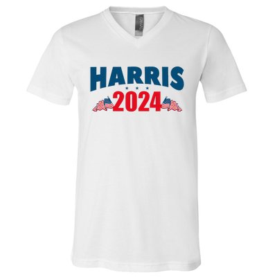 Harris 2024 Election V-Neck T-Shirt