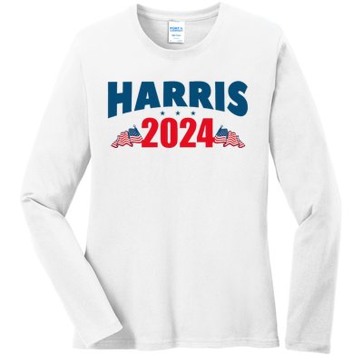 Harris 2024 Election Ladies Long Sleeve Shirt