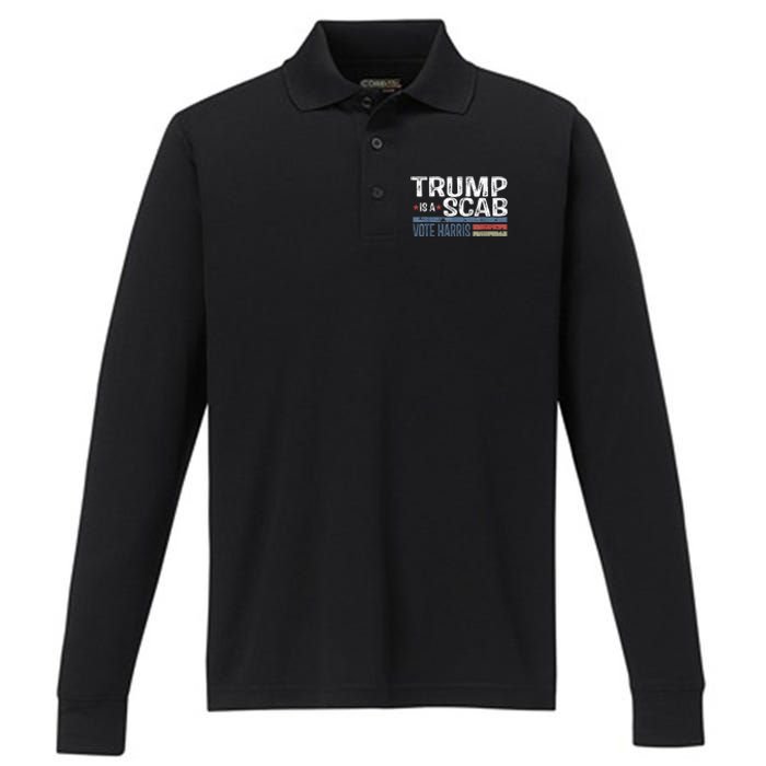 Harriswaltz 2024 Election Kamalaharris Timwaltz 2024 Performance Long Sleeve Polo