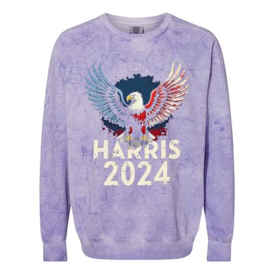 Harris 2024 Eagle Colorblast Crewneck Sweatshirt