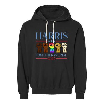 Harris 2024 Election Lgbt Kamala Harris 2024 Garment-Dyed Fleece Hoodie