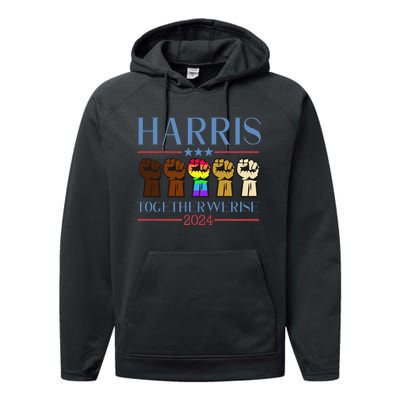 Harris 2024 Election Lgbt Kamala Harris 2024 Performance Fleece Hoodie