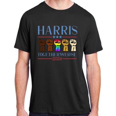 Harris 2024 Election Lgbt Kamala Harris 2024 Adult ChromaSoft Performance T-Shirt