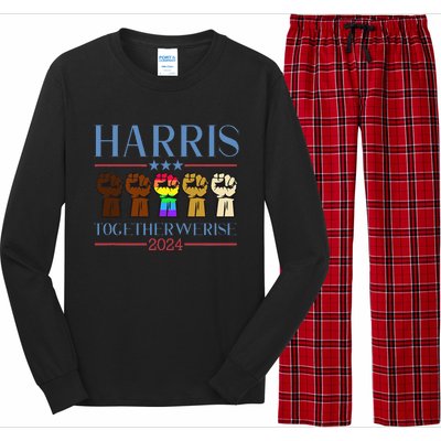 Harris 2024 Election Lgbt Kamala Harris 2024 Long Sleeve Pajama Set