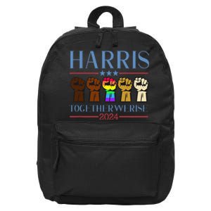 Harris 2024 Election Lgbt Kamala Harris 2024 16 in Basic Backpack