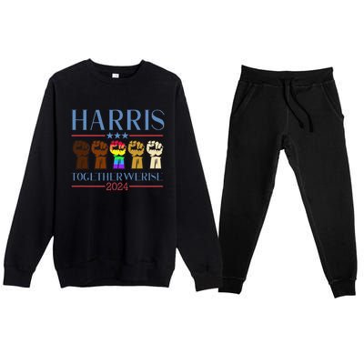 Harris 2024 Election Lgbt Kamala Harris 2024 Premium Crewneck Sweatsuit Set