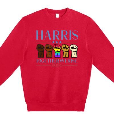 Harris 2024 Election Lgbt Kamala Harris 2024 Premium Crewneck Sweatshirt