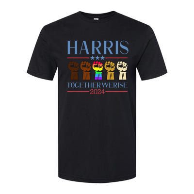 Harris 2024 Election Lgbt Kamala Harris 2024 Softstyle CVC T-Shirt