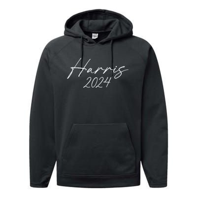 Harris 2024 For President 47 Kamala Harris 2024 Performance Fleece Hoodie