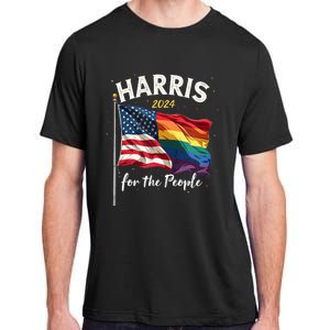 Harris 2024 For The People Usa Pride Flag Adult ChromaSoft Performance T-Shirt