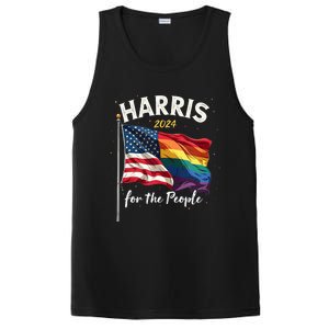 Harris 2024 For The People Usa Pride Flag PosiCharge Competitor Tank