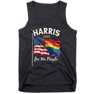 Harris 2024 For The People Usa Pride Flag Tank Top