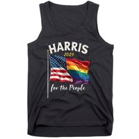 Harris 2024 For The People Usa Pride Flag Tank Top