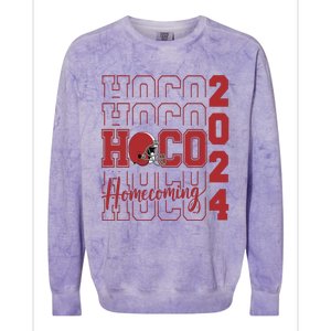 Hoco 2024 Football Homecoming Team Supporter Colorblast Crewneck Sweatshirt