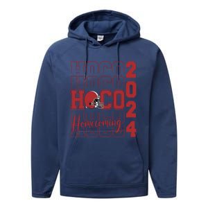 Hoco 2024 Football Homecoming Team Supporter Performance Fleece Hoodie