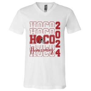 Hoco 2024 Football Homecoming Team Supporter V-Neck T-Shirt