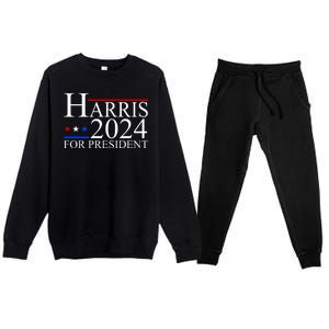 Harris 2024 For President Eleciton Premium Crewneck Sweatsuit Set