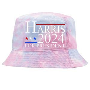 Harris 2024 For President Eleciton Tie-Dyed Bucket Hat