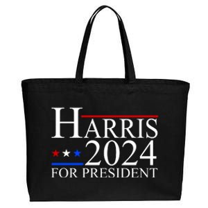 Harris 2024 For President Eleciton Cotton Canvas Jumbo Tote