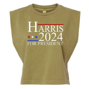 Harris 2024 For President Eleciton Garment-Dyed Women's Muscle Tee