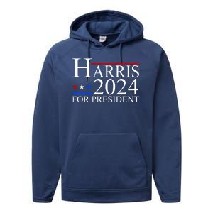 Harris 2024 For President Eleciton Performance Fleece Hoodie