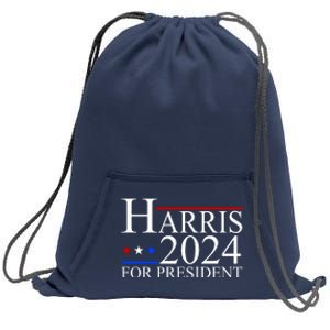 Harris 2024 For President Eleciton Sweatshirt Cinch Pack Bag