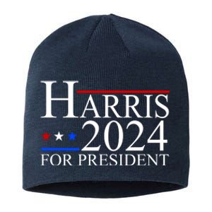 Harris 2024 For President Eleciton Sustainable Beanie