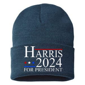 Harris 2024 For President Eleciton Sustainable Knit Beanie