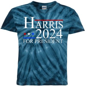 Harris 2024 For President Eleciton Kids Tie-Dye T-Shirt