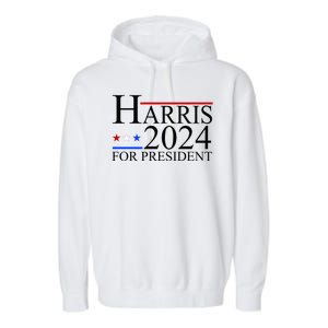 Harris 2024 For President Eleciton Garment-Dyed Fleece Hoodie