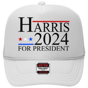 Harris 2024 For President Eleciton High Crown Mesh Back Trucker Hat