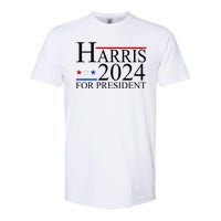 Harris 2024 For President Eleciton Softstyle CVC T-Shirt