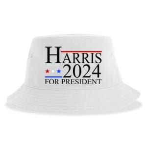 Harris 2024 For President Eleciton Sustainable Bucket Hat