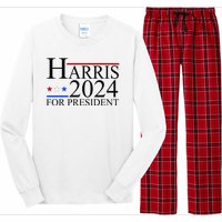 Harris 2024 For President Eleciton Long Sleeve Pajama Set