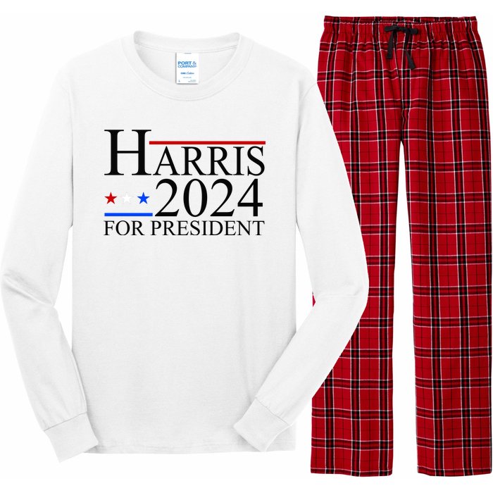 Harris 2024 For President Eleciton Long Sleeve Pajama Set