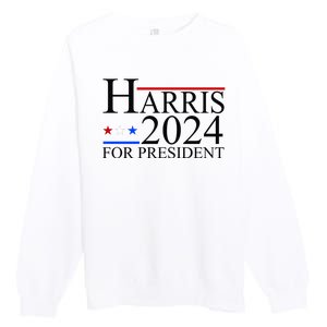 Harris 2024 For President Eleciton Premium Crewneck Sweatshirt