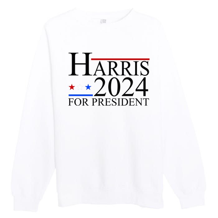 Harris 2024 For President Eleciton Premium Crewneck Sweatshirt