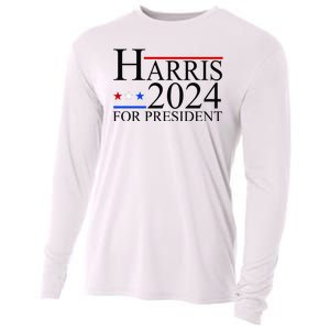 Harris 2024 For President Eleciton Cooling Performance Long Sleeve Crew