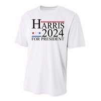 Harris 2024 For President Eleciton Performance Sprint T-Shirt