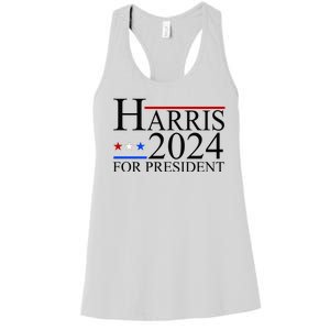 Harris 2024 For President Eleciton Women's Racerback Tank