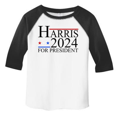 Harris 2024 For President Eleciton Toddler Fine Jersey T-Shirt