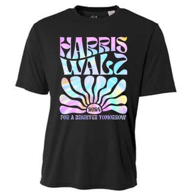 Harriswaltz 2024 For A Brighter Tomorrow Boho Aesthetic Cooling Performance Crew T-Shirt