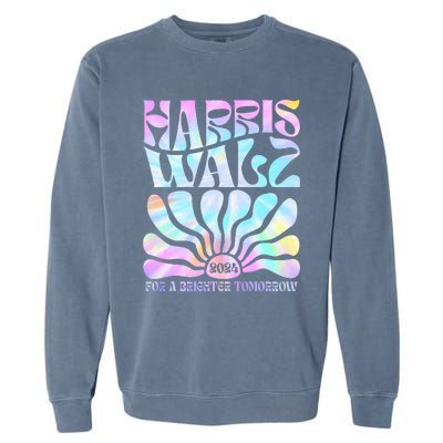 Harriswaltz 2024 For A Brighter Tomorrow Boho Aesthetic Garment-Dyed Sweatshirt