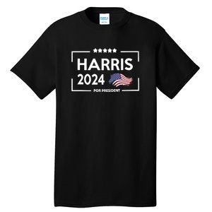 Harris 2024 Flag America Tall T-Shirt