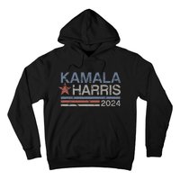 Harris 2024 Grunge Retro Stripes Vintage Kamala Harris 2024 Hoodie