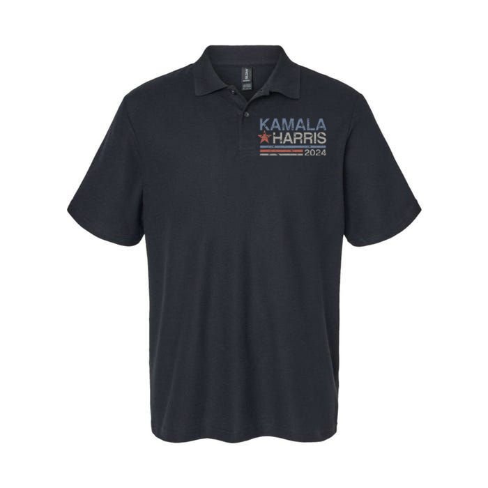 Harris 2024 Grunge Retro Stripes Vintage Kamala Harris 2024 Softstyle Adult Sport Polo