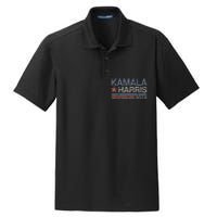 Harris 2024 Grunge Retro Stripes Vintage Kamala Harris 2024 Dry Zone Grid Polo