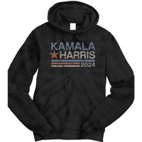 Harris 2024 Grunge Retro Stripes Vintage Kamala Harris 2024 Tie Dye Hoodie