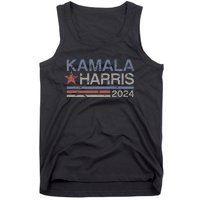 Harris 2024 Grunge Retro Stripes Vintage Kamala Harris 2024 Tank Top